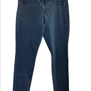 MOSSIMO, Denim‎ Legging, Blue, Size 14, zipper and button closure, belt Loops